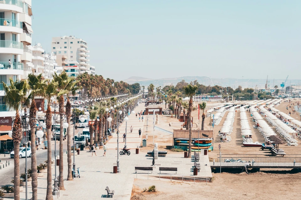 Strandpromenaden i Larnaca
